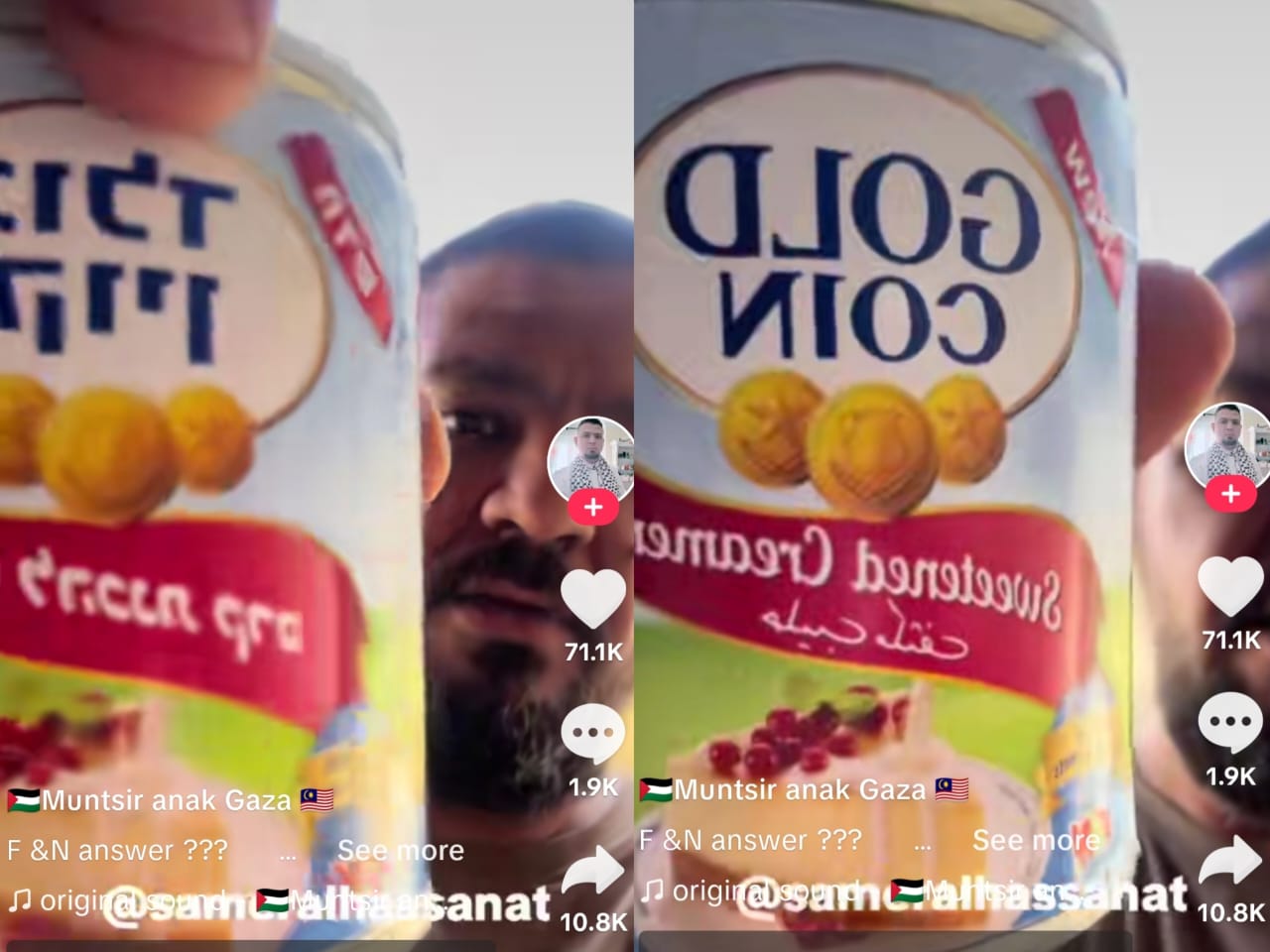 F&N nafi ada hubungan dengan Israel, jelaskan produk Gold Coin dieksport ke Palestin